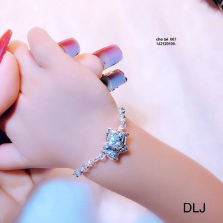 Lắc tay con giáp bạc cho bé yêu