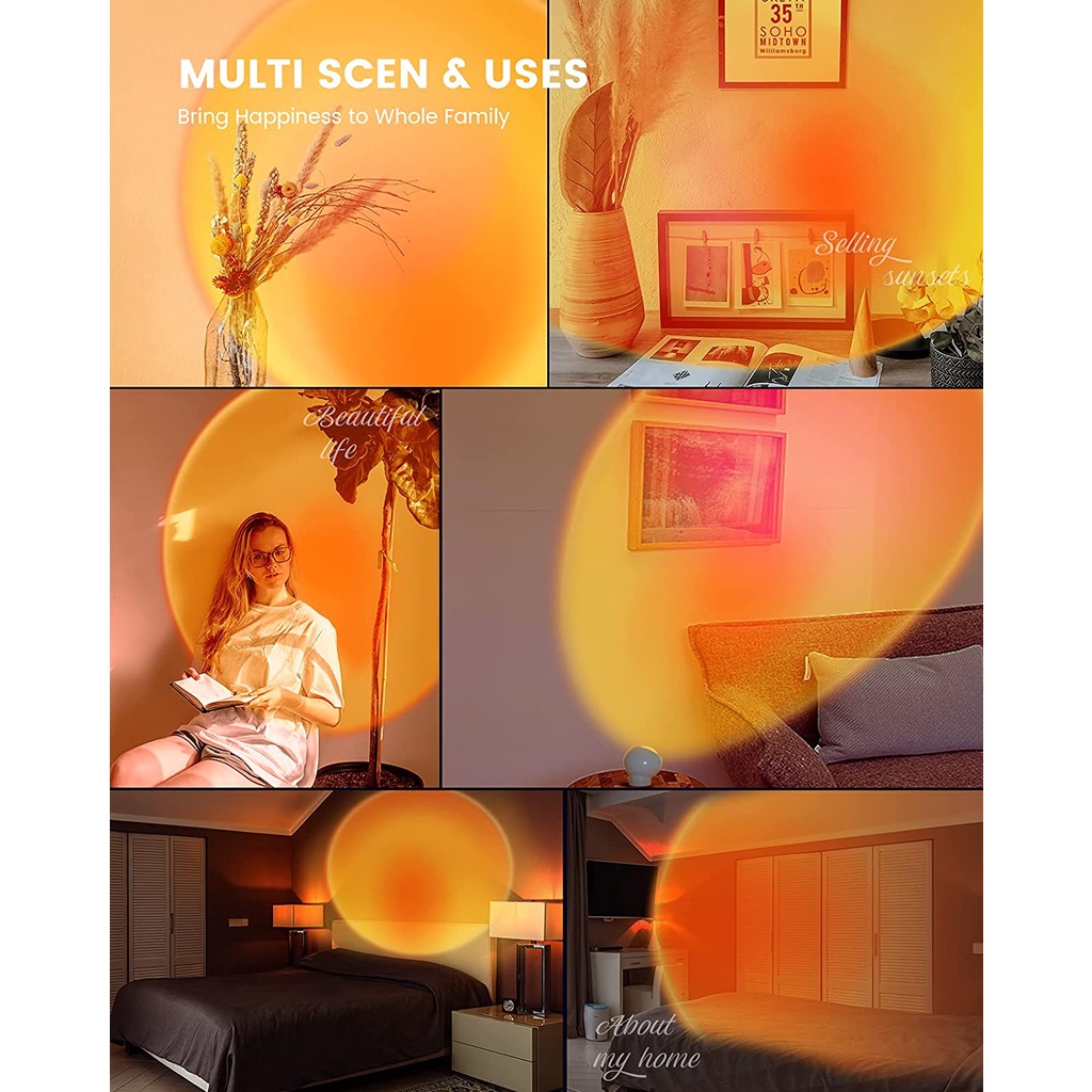 Đèn hoàng hôn quay Tiktok Yeelight Sunset Projection Lamp YLFWD-0006 - Bản Quốc Tế - Hàng Chính Hãng