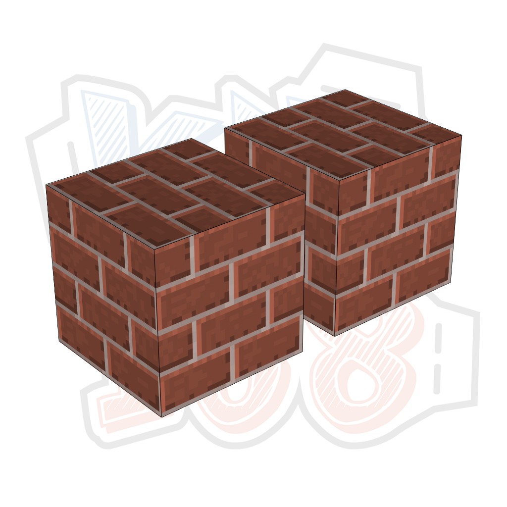 Mô hình giấy Minecraft BRICKS block