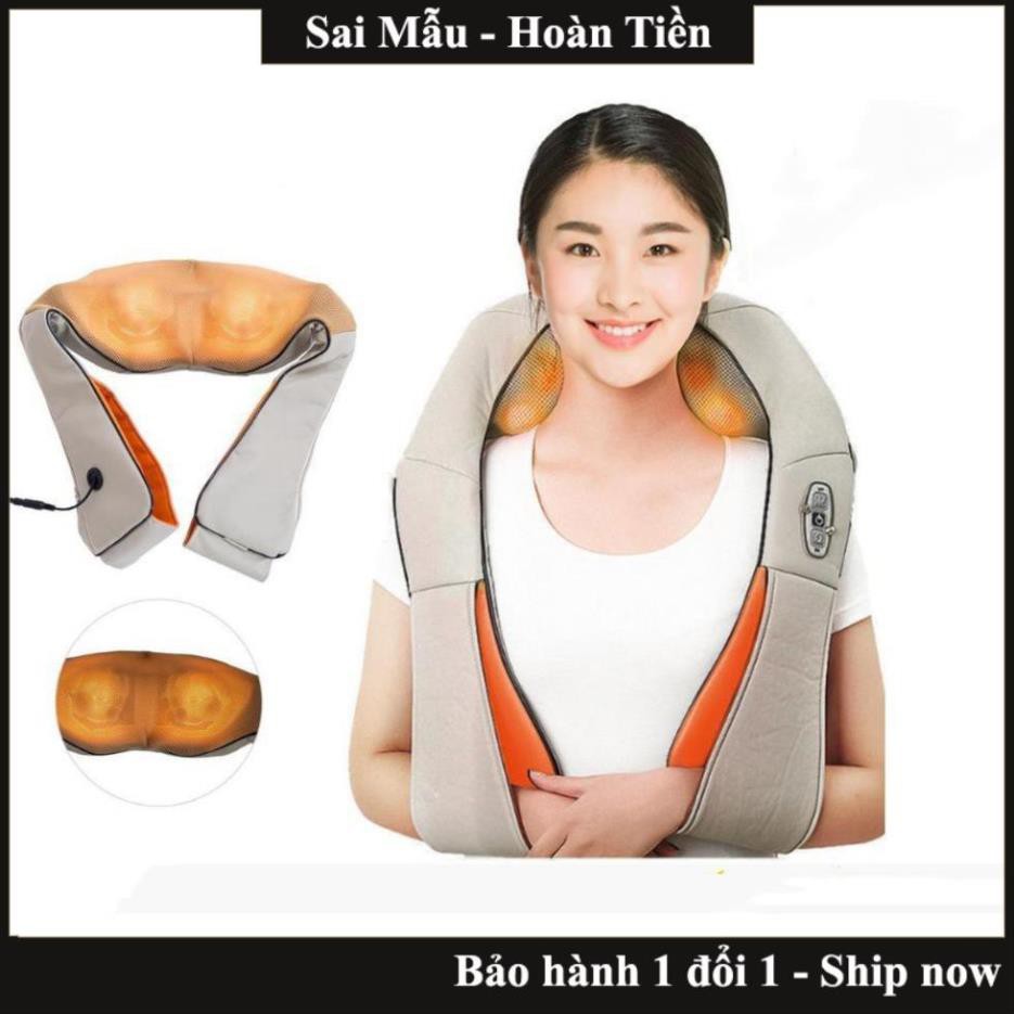 Đai massage vai, cổ, gáy, lưng hồng ngoại SheetSheel xoa bóp giảm đau hiệu quả, thư giãn tại nhà - SALE LỚN NHẤT NĂM