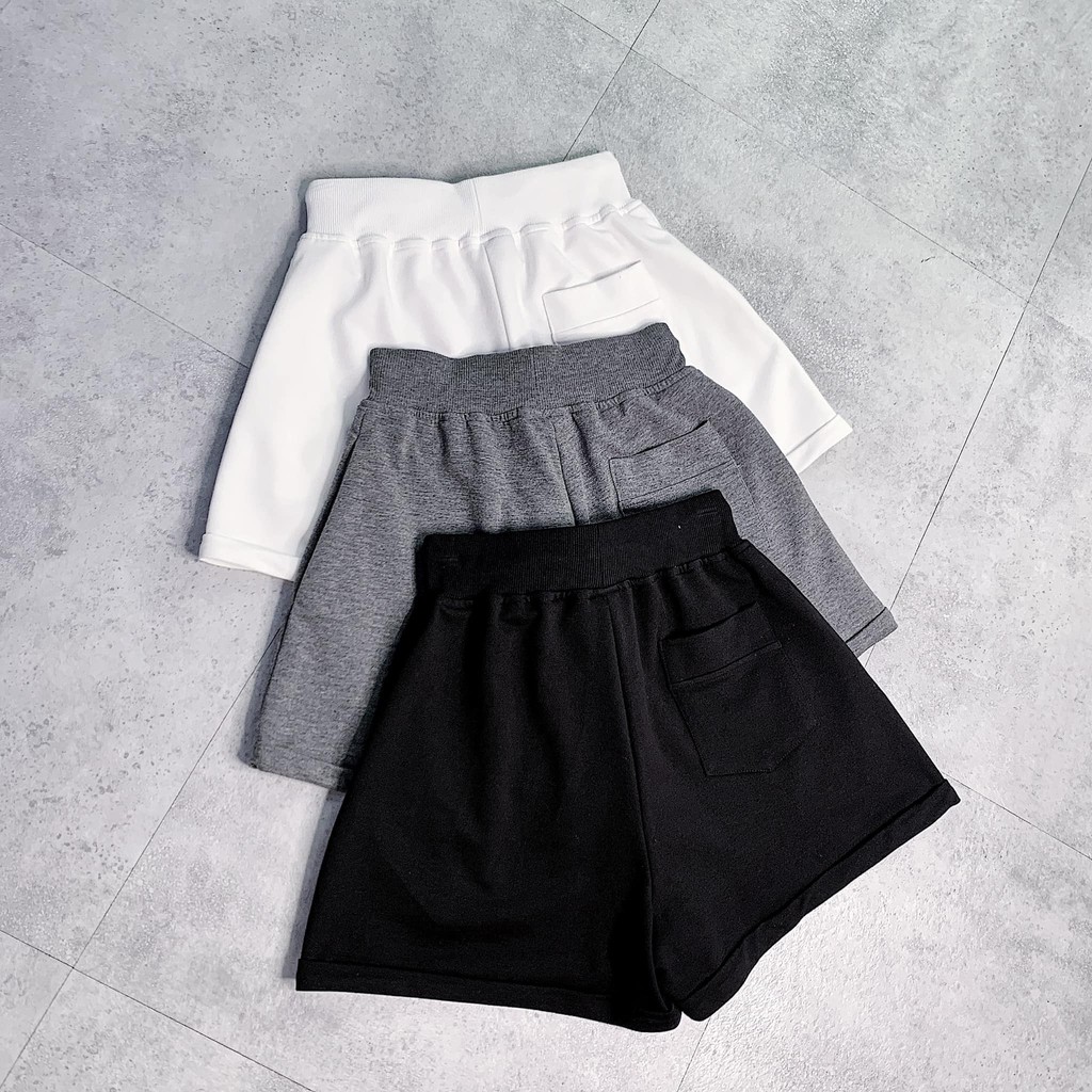 Quần short chữ A chất vải thun bo gân