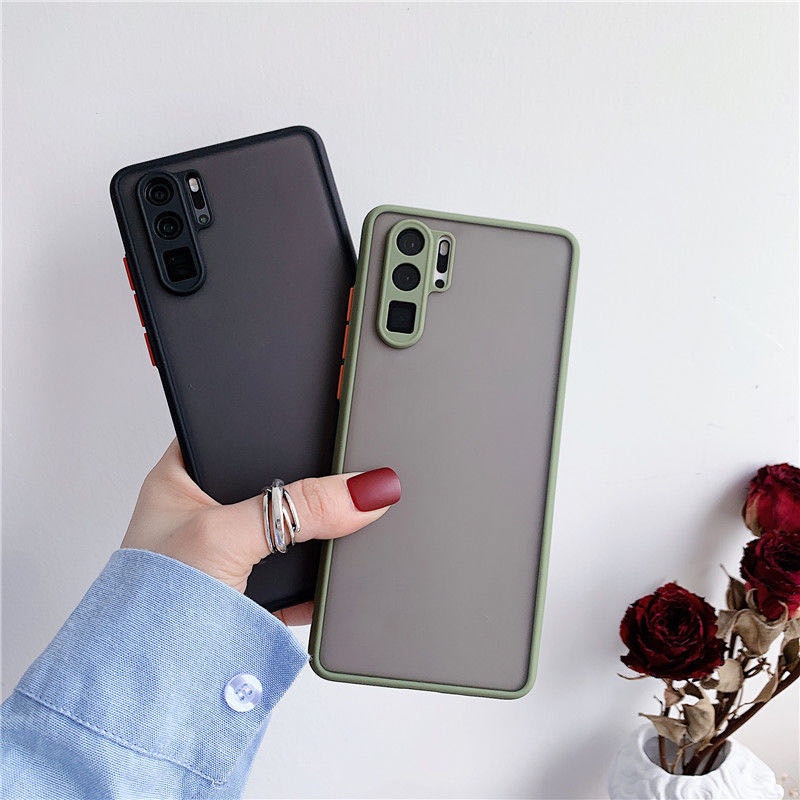 Ốp điện thoại nhám bảo vệ camera chống sốc/ va đập cho OPPO Realme 9 4G 9i 7 6 5 Pro
