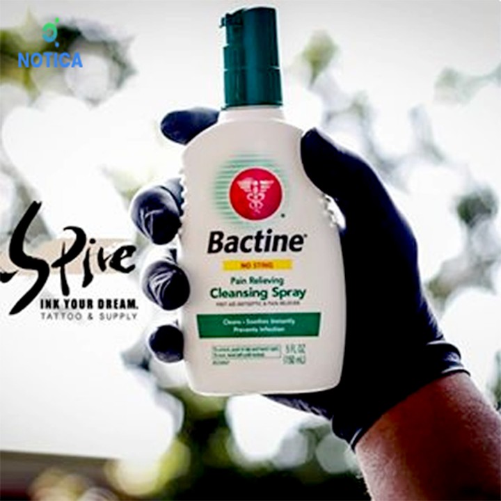 Bactine dùng sau xăm tattoo và thẩm mỹ