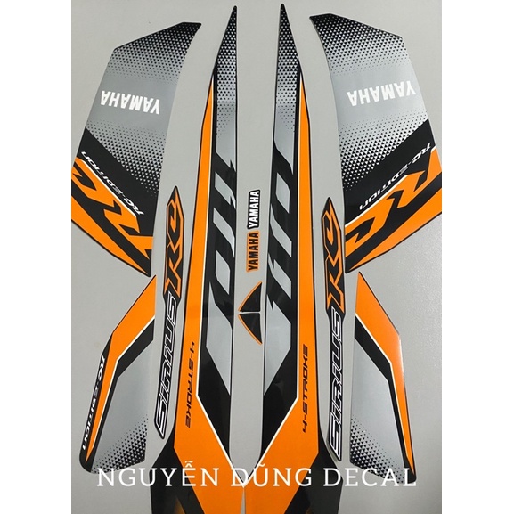 Nguyên bộ tem 3 lớp Sirius RC Cam đen đời 2018_ Nguyễn Dũng Decal