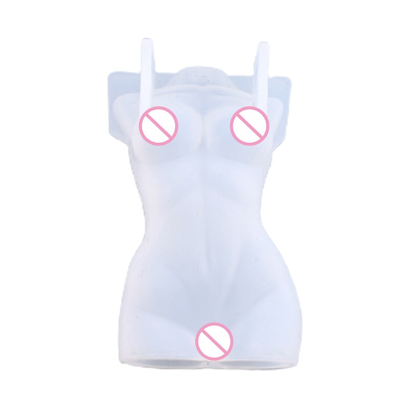 Khuôn silicon làm nến đổ resin hình cơ thể độc đáo