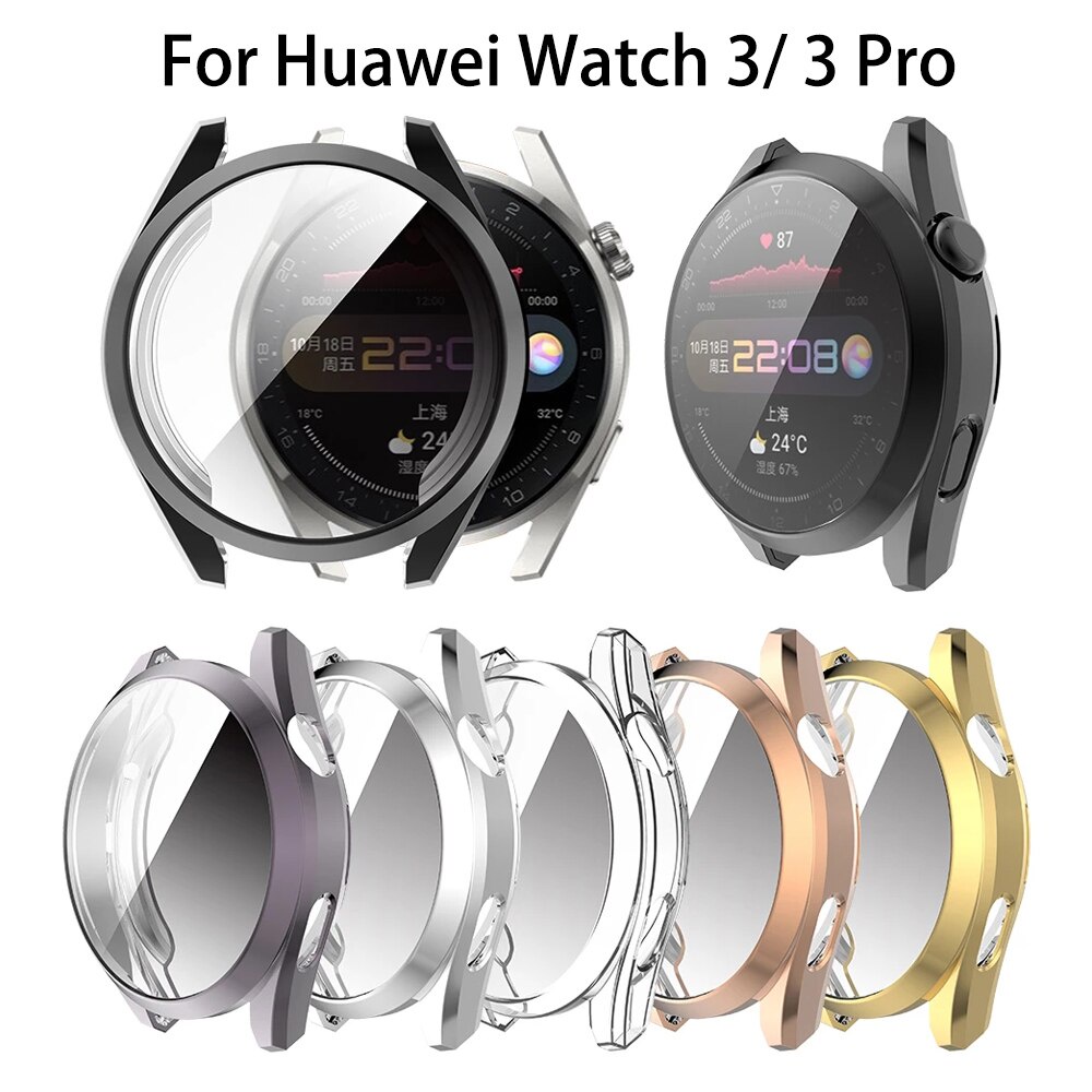 Vỏ Tpu Mềm Bảo Vệ Màn Hình Cho Đồng Hồ Thông Minh Huawei Watch 3 / 3 Pro