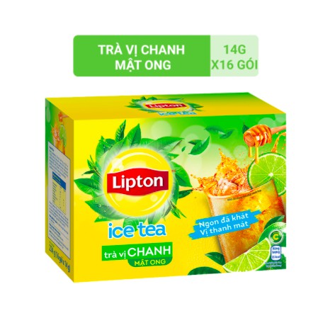 Trà chanh mật ong Lipton Ice Tea (16 Gói x 14g)