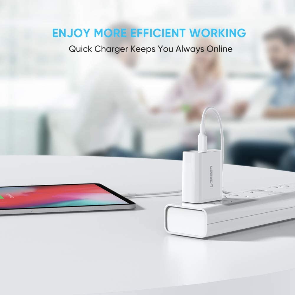 Cốc sạc nhanh USB-C PD 18W hỗ trợ sạc QC4.0 QC3.0 9V2A PD UGREEN 60449