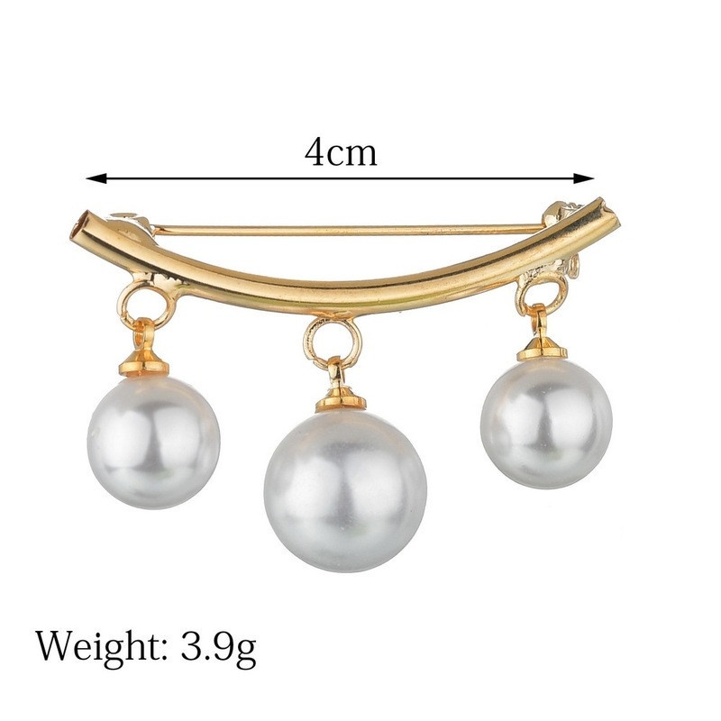 Ghim Cài Áo Đính Ngọc Trai Nhân Tạo Cổ Điển