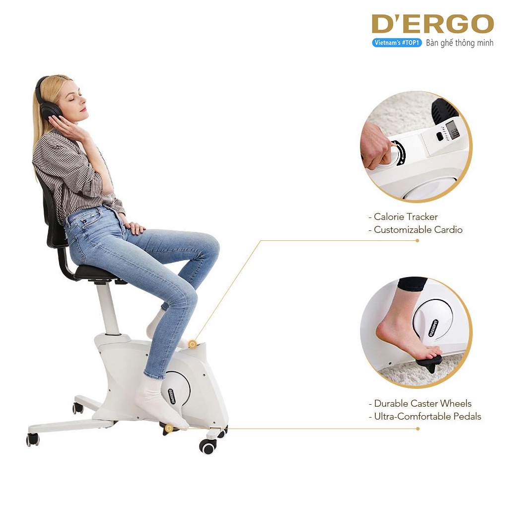 Ghế Làm Việc Đạp Xe Fitness Ergonomic Chair - Flexispot FC211