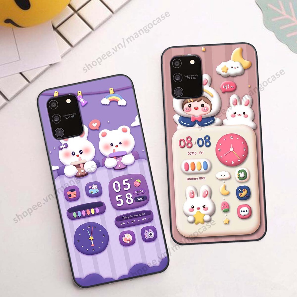 Ốp lưng Samsung S10 Lite hình gấu, thỏ, đồng hồ cute dễ thương