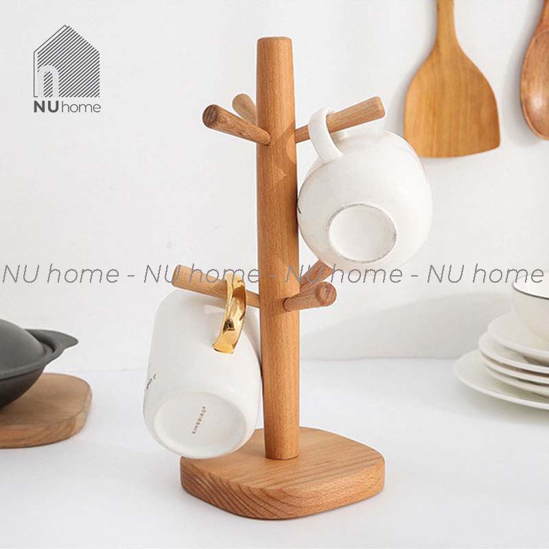 nuhome.vn | Cây treo ly - Suri, cây treo ly bằng gỗ thiết kế đơn giản, đẹp mắt và sang trọng