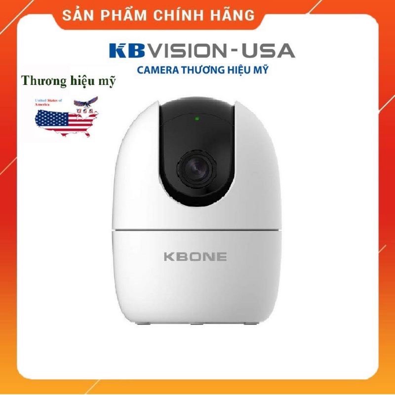 Camera Xoay Trong Nhà Kbone KN-H21PW 2.0 MP Giam Sát Gia Đình Đàm Thoại Loa 2 Chiều - Hàng Chính Hãng