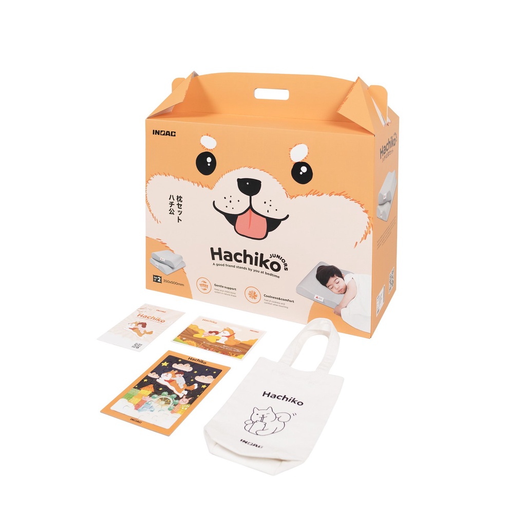 Bộ Gối Aeroflow Hachiko Kids Plus Nhật Bản êm ái thân thiện làn da trẻ nhỏ bảo hành VN