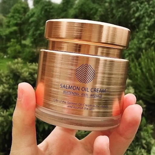 Kem Cá Hồi Dưỡng Trắng Da, Chống Lão Hóa Chiết Xuất Dầu Cá Hồi Cre8skin Salmon Oil Cream 80g - Hàn Quốc