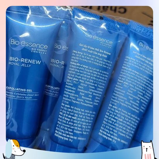 Gel tẩy tế bào chết dưỡng da tươi trẻ Bio-Essence Bio-Renew tinh chất sữa ong chúa 10gr/chai | BigBuy360 - bigbuy360.vn