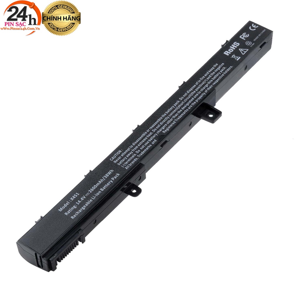 PS24. Pin Laptop ASUS A31N1319 A41N1308 D550M D550MA X451 F551M X451C F551MAV X451CA X551C X551CA X551MA X551