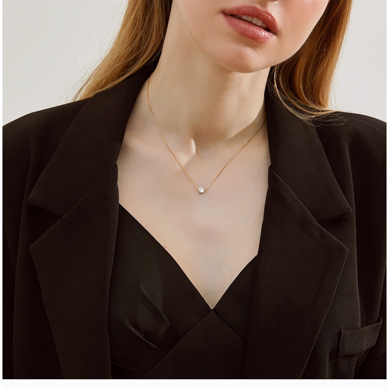 Dây chuyền titan xoàn nụ dây mảnh X9-104A - CAM KẾT KHÔNG BAY MÀU - BẢO HÀNH 12 THÁN