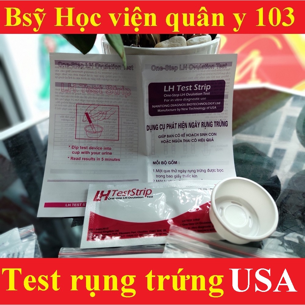 (che tên) que test thử thai rụng trứng nhanh tại nhà quickseven và quicktest USA Ovutana teststrip thế hệ mới