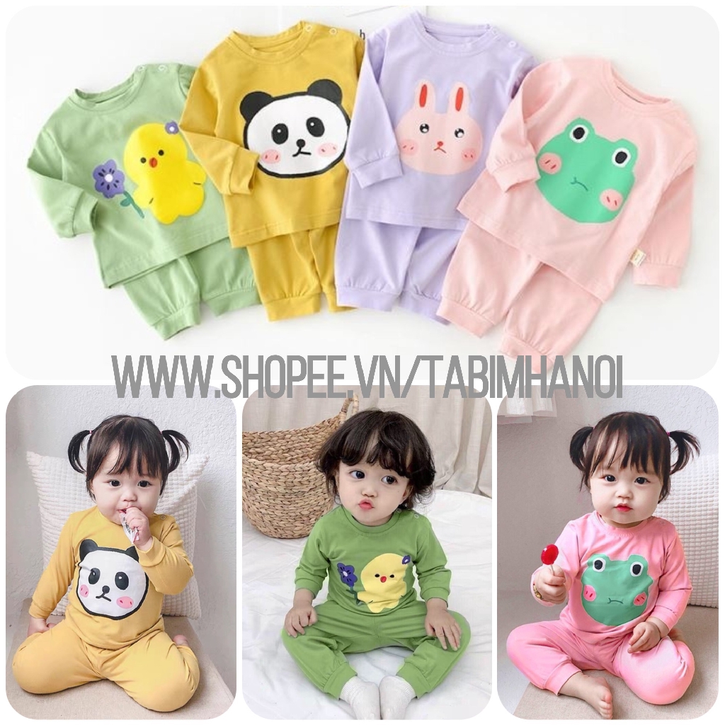 Đồ bộ quần áo dài tay cho bé chất cotton QATE580