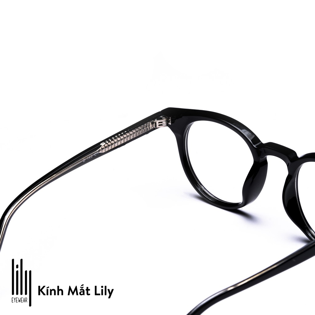 Gọng kính cận nam nữ Lily Eyewear mắt tròn kim loại kính thời trang Milan B149 | BigBuy360 - bigbuy360.vn