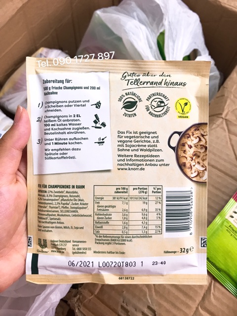 Sốt Nấm hiệu Knorr 33g