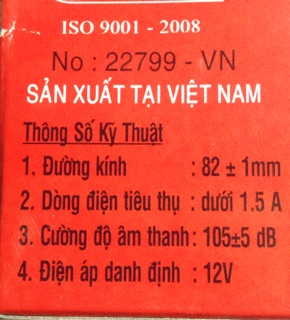Kèn đỏ xe Honda...