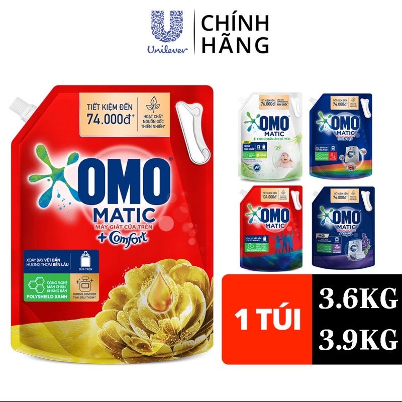 Túi Nước Giặt OMO Matic 3.7kg