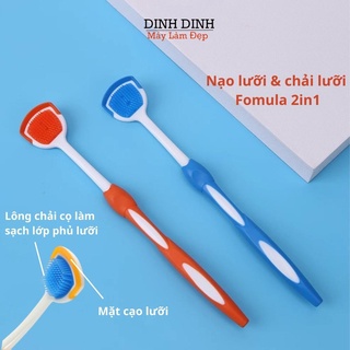 Cạo lưỡi Nano Formula bàn chải nạo lưỡi và vệ sinh lưỡi silicon cao cấp