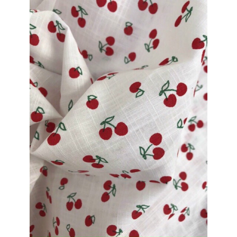 Vải thô boi quả cherry mềm mát