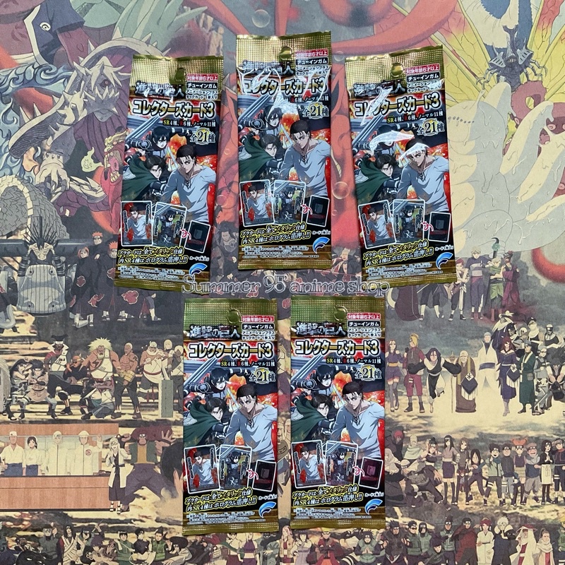 Pack collector’s card random thẻ nhân phẩm Attack on Titan/AoT/Đại Chiến Titan vol.3