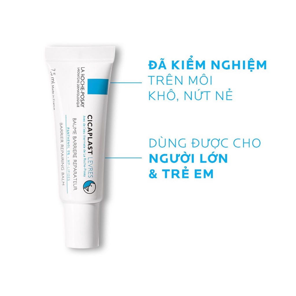 Kem dưỡng môi La Roche-Posay giúp phục hồi độ ẩm và bảo vệ môi 7.5ml