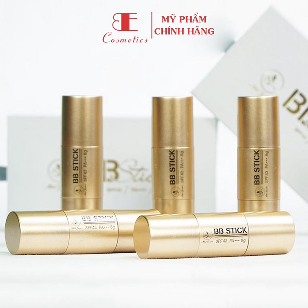 Kem Nền Che Khuyết Điểm Dạng Thỏi 8G Mini Garden BB Stick SPF 43 PA+++ Kèm Đầu Cọ Trang Điểm (KN0001), Ebi Cosmetics