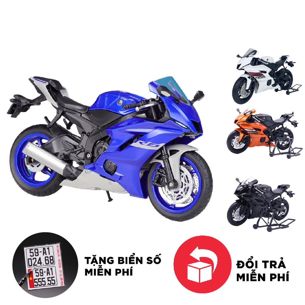 Mô hình xe Yamaha Yzf R6 2020 1:12 Welly 7495