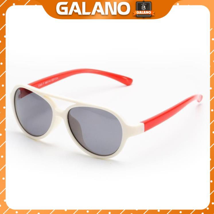 Kính mát cho bé GALANO mắt kính chống tia UV gọng dẻo siêu bền chống vỡ FGK-001172
