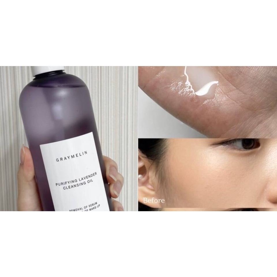 Dầu Tẩy Trang Hoa Oải Hương Graymelin Purifying Lavender Cleansing Oil 400ml