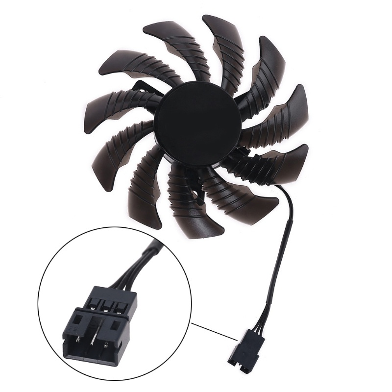 Bộ 1/3 Phụ Kiện 75mm 2/3pin Chất Lượng128010Quạt Tản Nhiệt Đồ Họa Cho Máy Ảnh Gigabyte GV-N970WF3OC-4GD GTX970