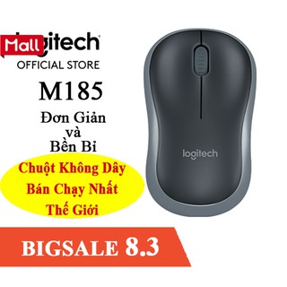 Chuột Không Dây Logitech M185 Đơn giản và bền bỉ - Chuột không dây bán chạy nhất thế giới!