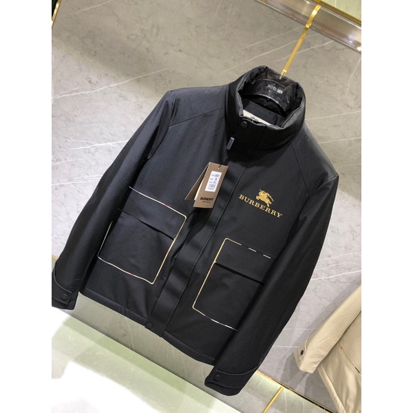 Áo khoác mùa đông cho nam siêu ấm thương hiệu Burberry BBR cao cấp