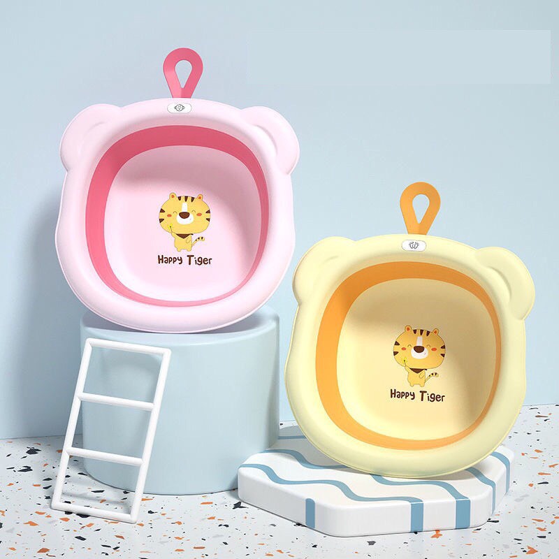 Chậu rửa mặt gấp gọn hình chú Hổ dành cho bé yêu