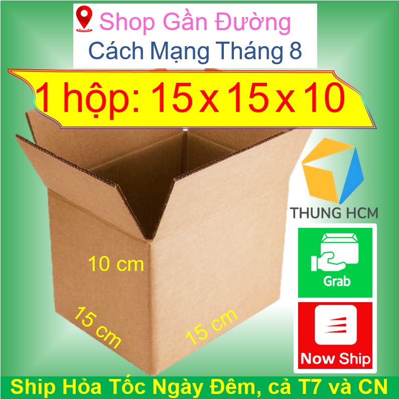 Hộp carton 15x15x10 thùng carton đóng hàng thunghcm H04