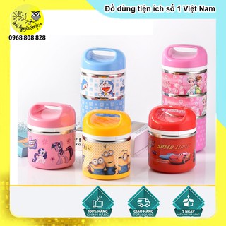 Cặp lồng giữ nhiệt 1 tầng mini đựng cháo cho bé-T3B3