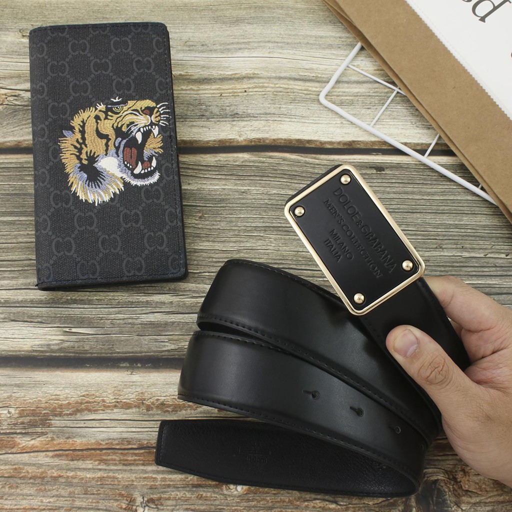 Thắt Lưng Da Dolce&Gabbana, Dây Lưng Da Bò, Đốt Không Cháy