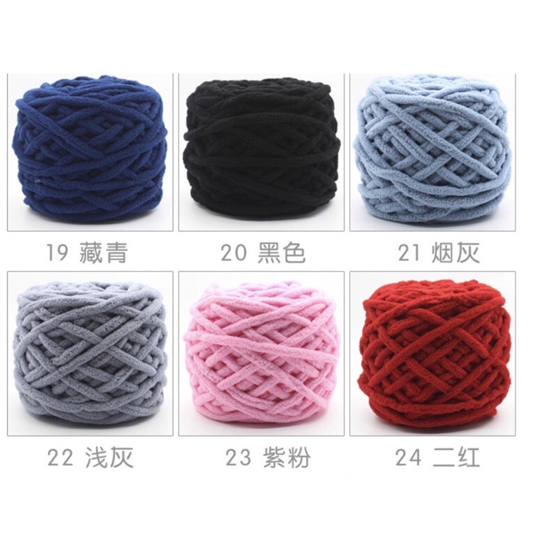 Len nhung đũa - Cuộn Len bông sữa cuộn 100g