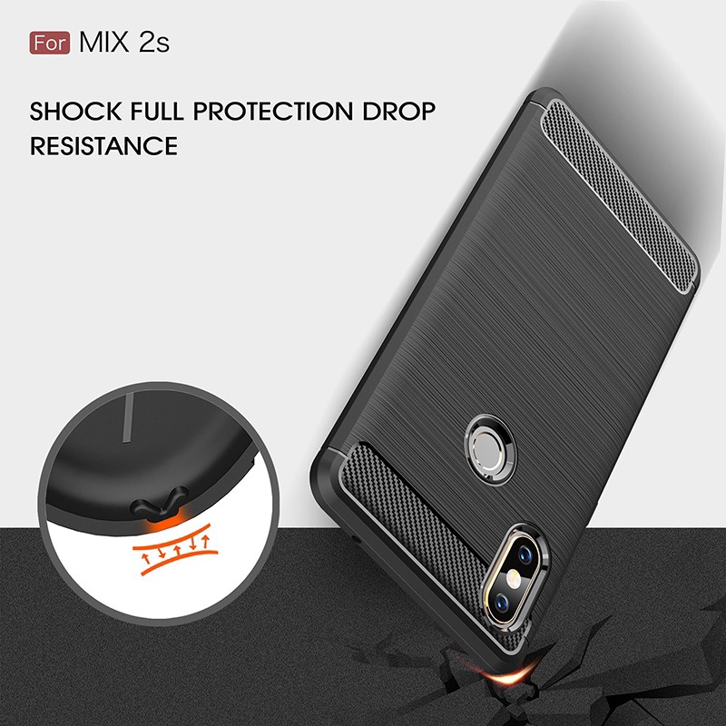 Ốp điện thoại silicon mỏng chống sốc cho điện thoại Xiaomi Mi Mix 2S