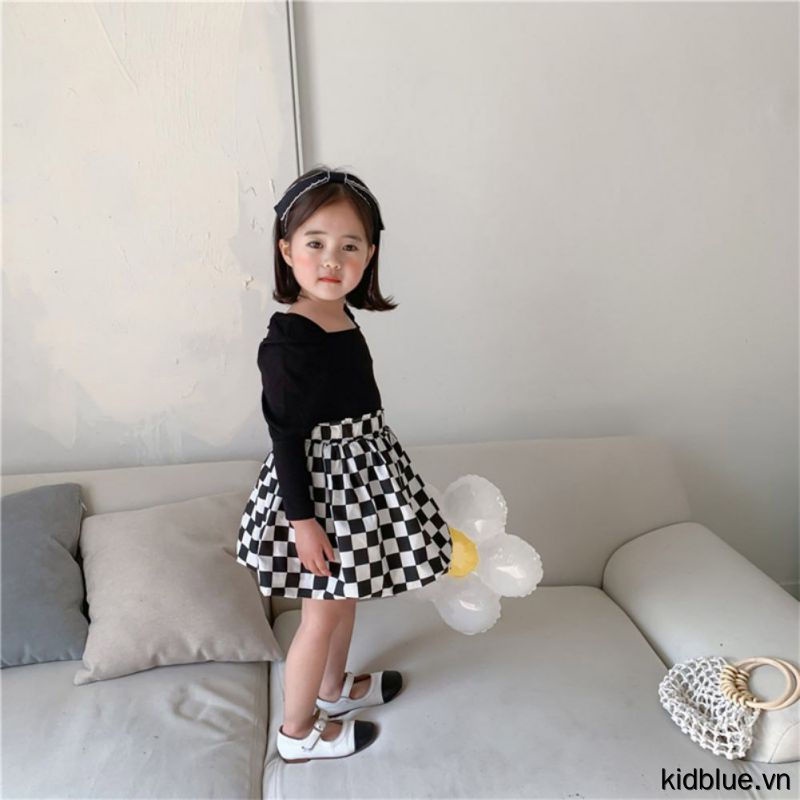 Áo Thun Dáng Ôm Co Giãn Màu Sắc Đơn Giản Dành Cho Bé Gái
