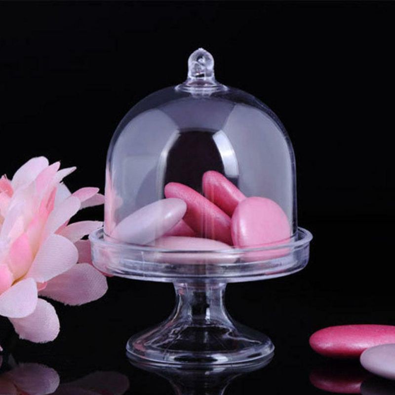 Đế đựng bánh cupcake bằng nhựa có nắp đậy