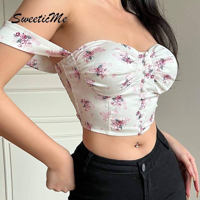 Sweeticme 2022 Dây Đeo Hoa Sexy Hàng Đầu