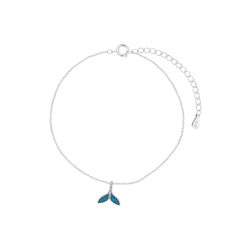 Lắc Chân Đuôi Cá Mạ Bạc S925 | BigBuy360 - bigbuy360.vn