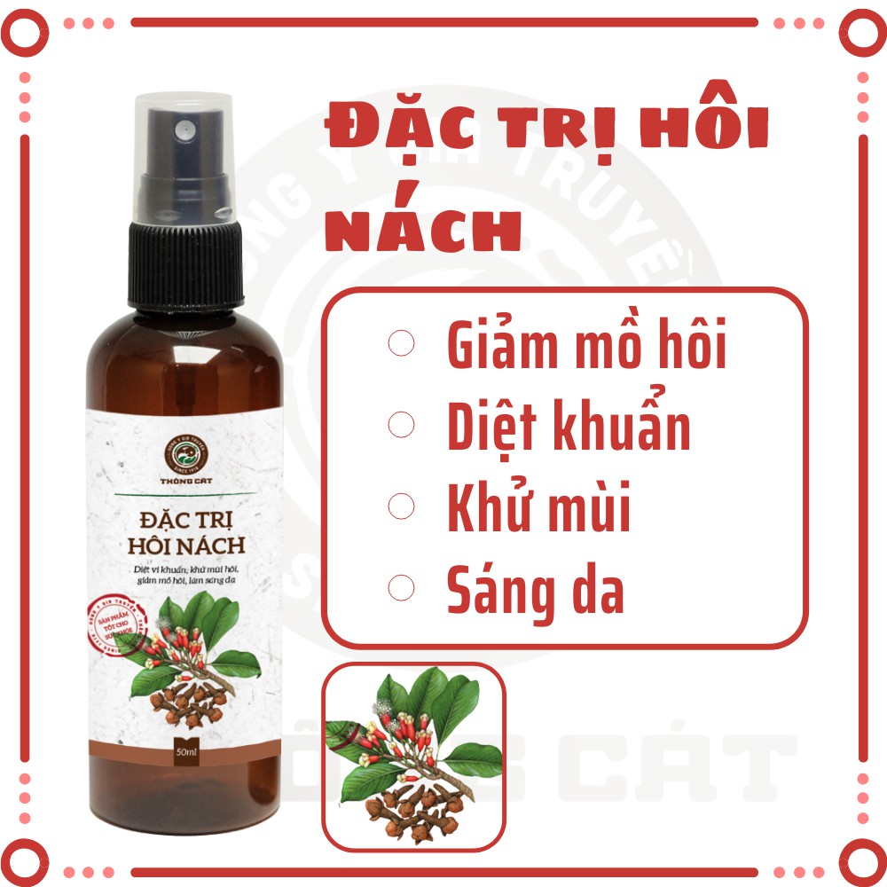 Xịt hôi nách Đông y gia truyền Thông Cát(Since 1918)-Khử mùi hôi nách, thâm nách trong vòng 7 ngày